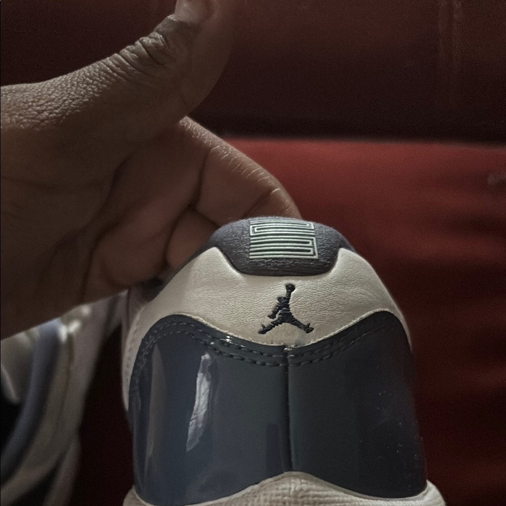 Jordan Blue and White Athletic Sneakers